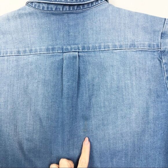 KUT FROM THE KLOTH | Stretch Denim Button Top Sz S - Picture 7 of 7